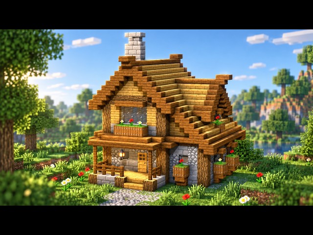Minecraft Cottage House Tutorial | Step by Step