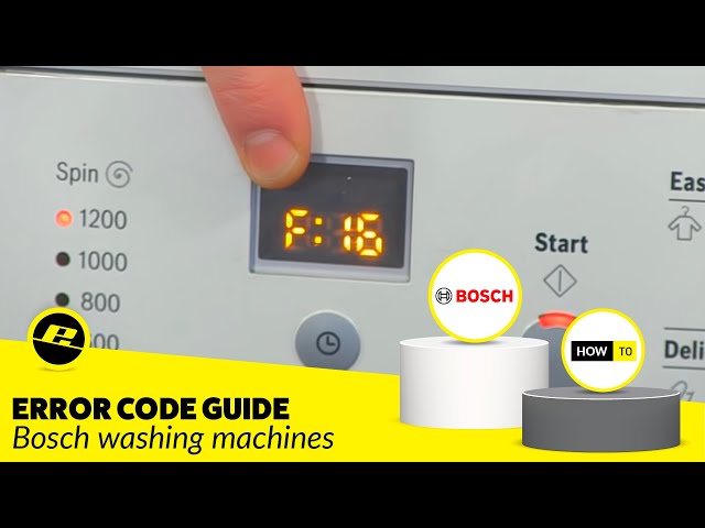 Bosch Washing Machine Error Code? Don't Worry, All Explained Here!