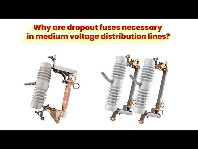 Why are dropout fuses important in medium voltage distribution lines?