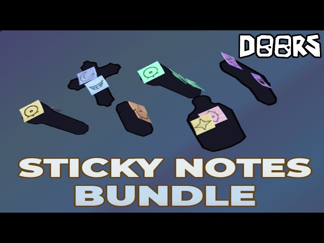 DOORS: Sticky Notes Bundle (Showcase) | Roblox