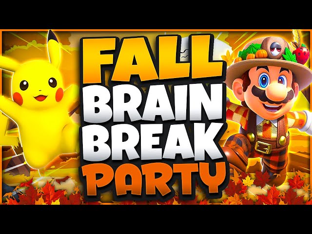 🍁 Fall Brain Break Party! 🍁 Freeze Dance 🍁 Just Dance 🍁 Brain Breaks for Kids 🍁 Danny Go Noodle
