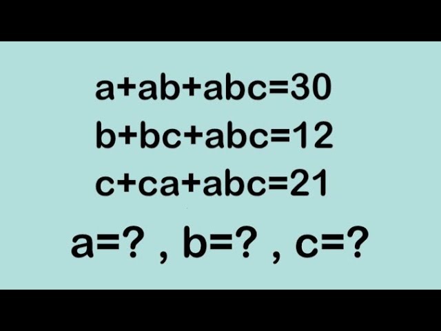 An Interesting Olympiad Algebra Problem l Only 10% can solve l Maths Olympiad 