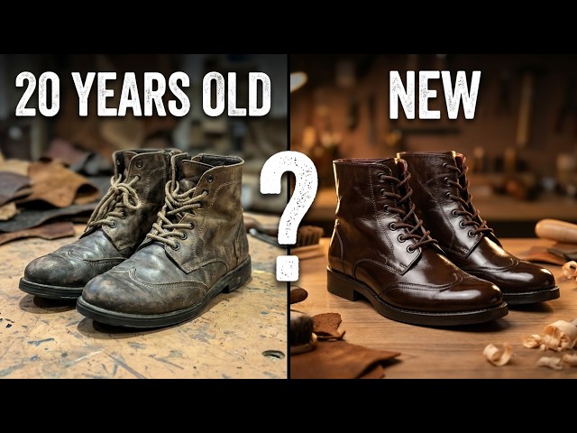 I Restored 20-Year-Old BELLO Heritage Boots | Full Leather Transformation Process