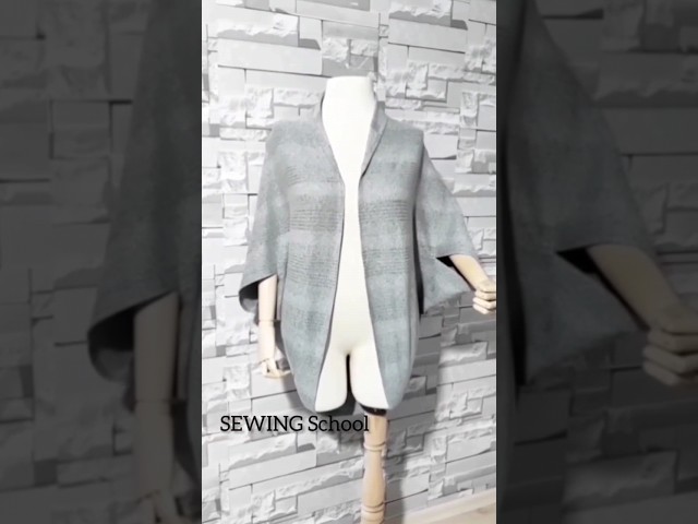 Easy cardigan sewing with little fabric #shorts #shorts_video #shortvideo #short