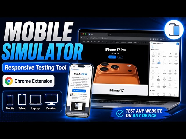 Mobile Simulator extension | ប្រើសម្រាប់ Test Responsive