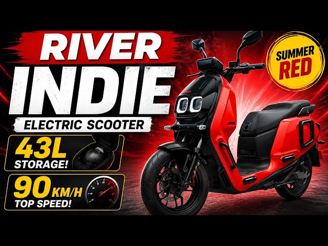River Indie Electric Scooter Review 🛵 160 KM Range, 90 KM/H & 43L Storage!