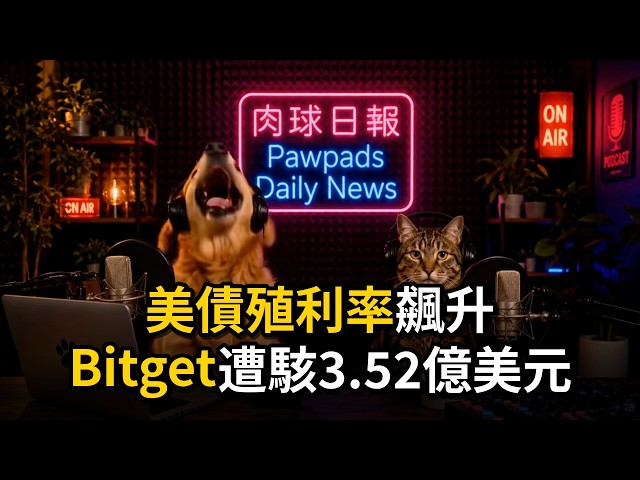 肉球日報 09/25 美債殖利率飆升、Bitget遭駭3.52億美元、美國擬推全球穩定幣計畫