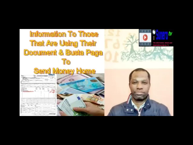 If You Are Using Your Documents & Busta Paga To Send Money Home; Listen To This