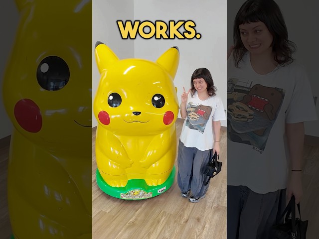 Does Our Giant Pikachu WORK? 👀 #videogames #retrogaming #fyp