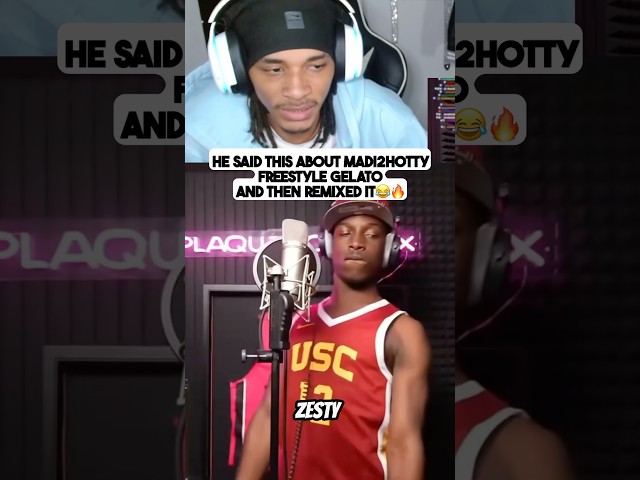Streamer Reacts to Madi2hottyy Gelato Freestyle AND REMIXED IT!🔥 #youtubeshorts #shortsfeed #short