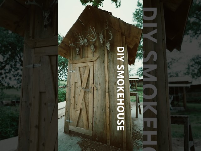 Building a SMOKEHOUSE from Scratch! #homesteading #smokehouse #selfreliance