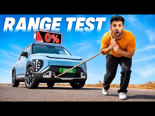 Kia Syros EV Real Range Test🤯100% to 0% Battery Challenge