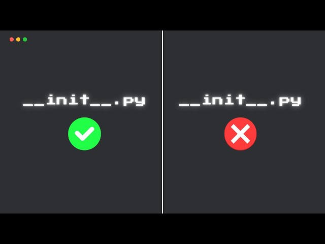 __init__.py vs NO __init__.py