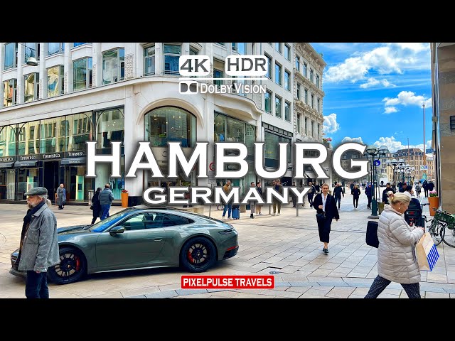 Hamburg 🇩🇪 Germany | Spring Walking Tour in Hamburg |4K HDR 60fps|