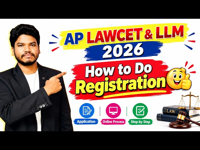 Step by Step Registration Process//AP Lawcet 2026
