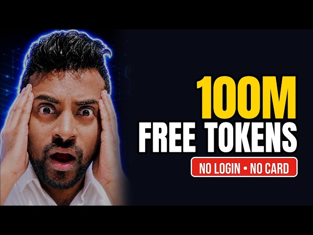 Stop Paying for AI APIs! 100M Free Tokens (No Credit Card, No Login)