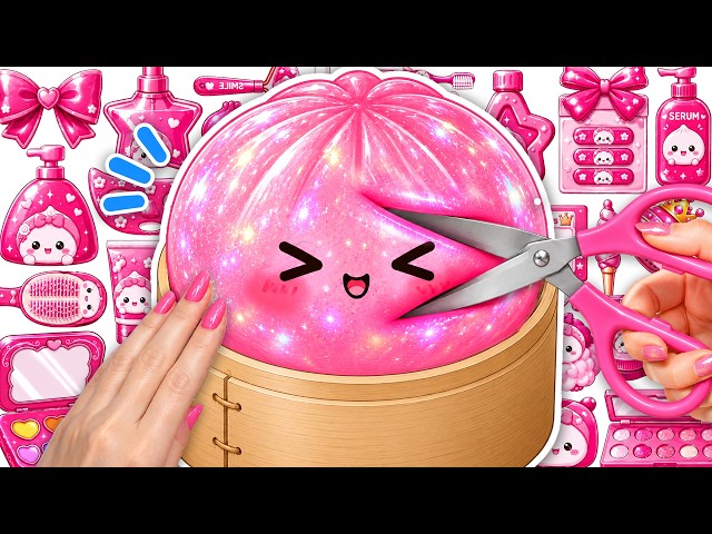 Paper DIY💖Viral DUMPLING Squishy Skincare +Makeup ASMR 🥟Mystery Dumpling DIY Blind Box Unboxing Tana