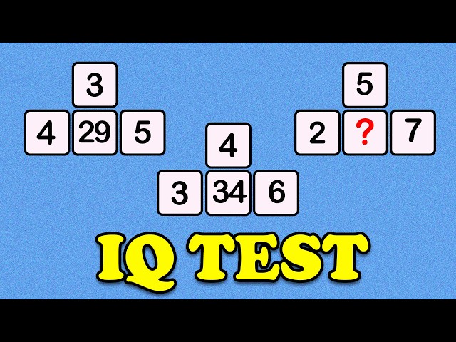 IQ test | Can you find the missing number in 10 seconds?