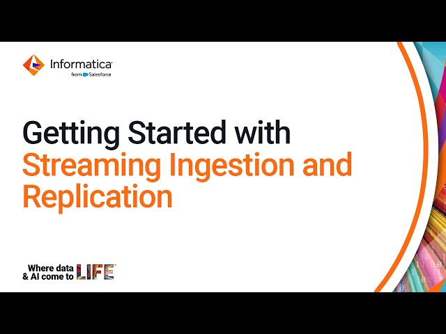 Getting Started with Streaming Ingestion and Replication