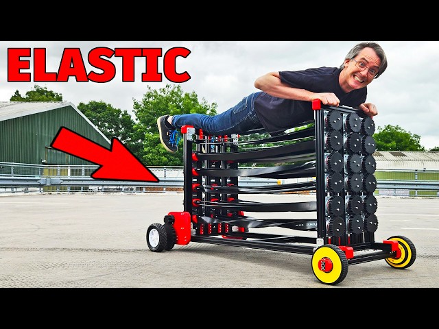 How many elastic bands to push me along?