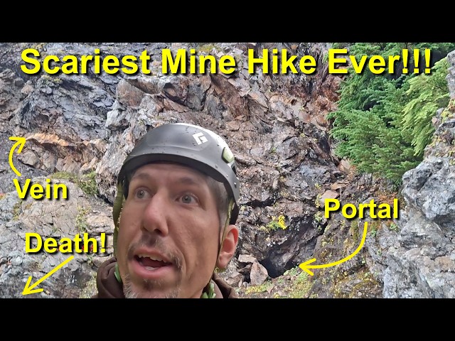 Scariest Gold Mine Hike Ever!  I Almost Died!