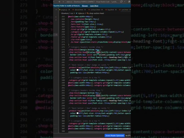 I built a skincare websites using html & css