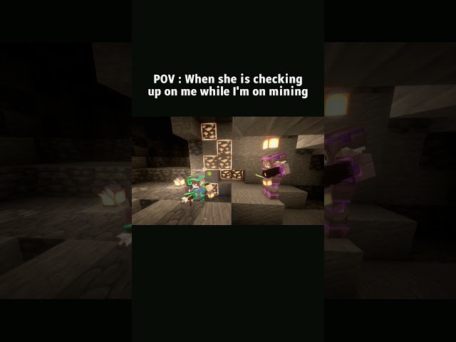 She cares alot about me😭❤️#minecraft #love #minecraftmemes #minecraftcouple