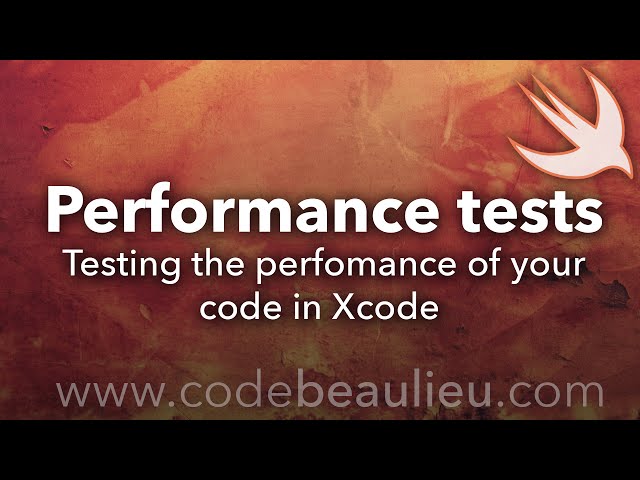 How to measure the performance of your code in Xcode
