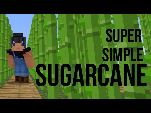 Easy and Simple Minecraft Sugarcane Manual Farm for Bedrock and Java! Farm Mechanics Explained!