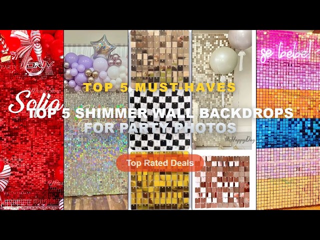 Don't Buy Top 5 Shimmer Wall Backdrops For Party Photos Before Watching This! - 4/3FT Shimmer Wall B