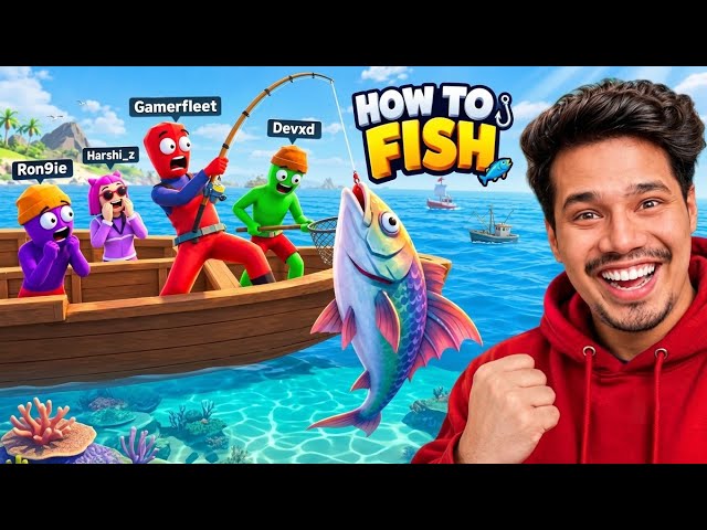 PLAYING WEIRDEST FISHING GAME WITH FRIENDS 🤣 | FLEET LITE