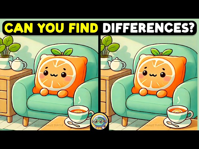 🐢🧩 Spot 3 Differences | Test Your Sharp Eyes 🧩🐢 | Quizonaut Turtle
