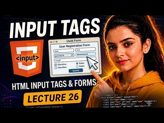 HTML Lecture 26 | input accept Attribute in HTML | File Upload Types Explained |