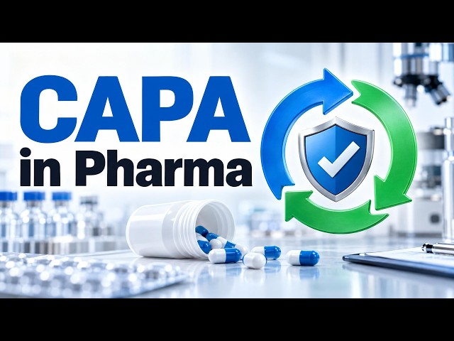 CAPA in Pharmaceutical Industry Explained|Corrective Action, Preventive Action & Root Cause Analysis