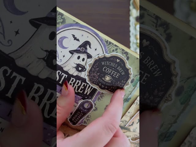 Halloween Junk Journal Page 👻 #junkjournalideas #junkjournaling #halloween