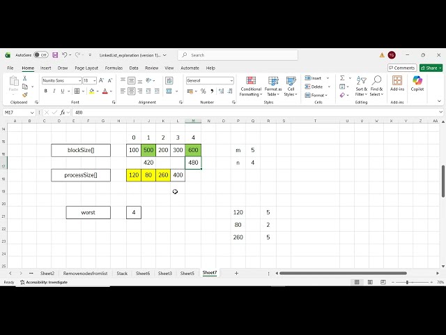 Worst Fit Memory Allocation | Memory Management in Operating Systems
