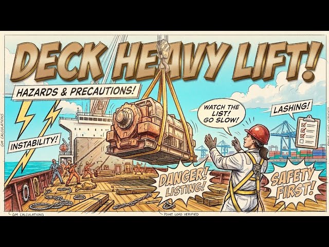 Hazard and Precautions while Loading Heavy Lift Cargo on Deck - Chief Mates Phase 1