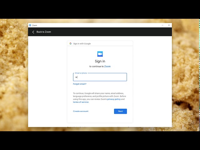 Logging in to Zoom on a Chromebook