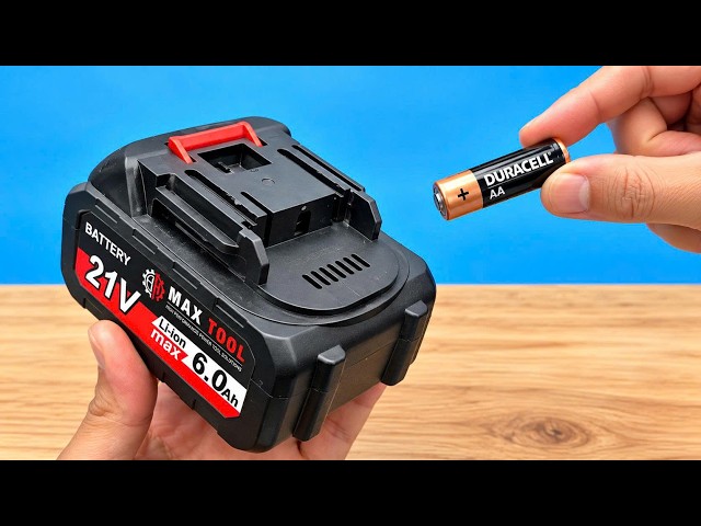 🔋 Never Buy DRILL BATTERIES Again! Use a 1.5V BATTERY and Watch What Happens! 😱