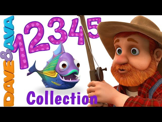 12345 Once I Caught a Fish Alive | Number Song | Nursery Rhymes Collection from Dave and Ava