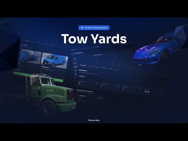 PeuRen Development - Tow Yard business script | [QB/QBX/ESX] (Fivem)