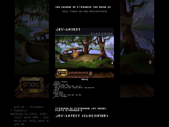 TypeSafe AI Jev (SystemOne model) plays Kyrandia 2 #retrogaming #ai #systemone