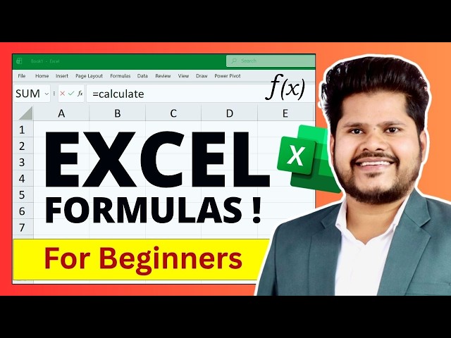 Excel Tutorial for Beginners 2026  -  How to use Excel Formula and Functions | Excel Formulas