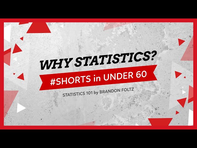 Statistics #Shorts 1: Why Statistics?