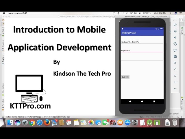 Introduction to Mobile Application Development by The Tech Pro
