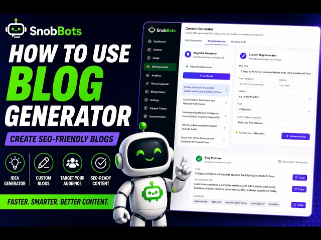 SnobBots Blog Generator: Is This The Best AI Writing Tool?