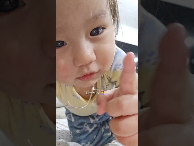 Get ready to be told off, well I was 😤 #funnybabyactions #funnybabyvideos #babyshorts