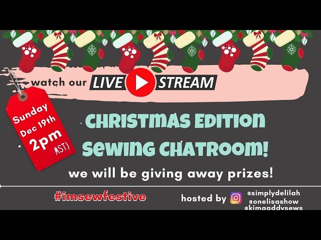 #imsewfestive WE WILL BE SHOWING ALL YOUR CHRISTMAS HOLIDAY MAKES!