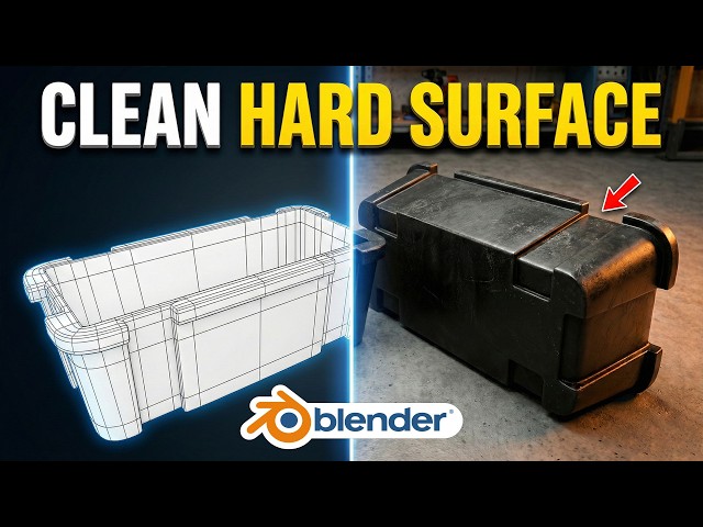 Blender Hard Surface Modeling Tutorial | Clean Topology Workflow