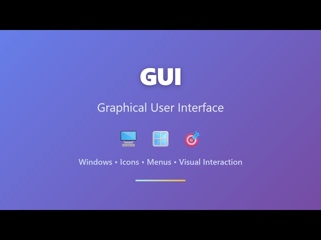 GUI (Graphical User Interface) Explained | Computer Fundamentals